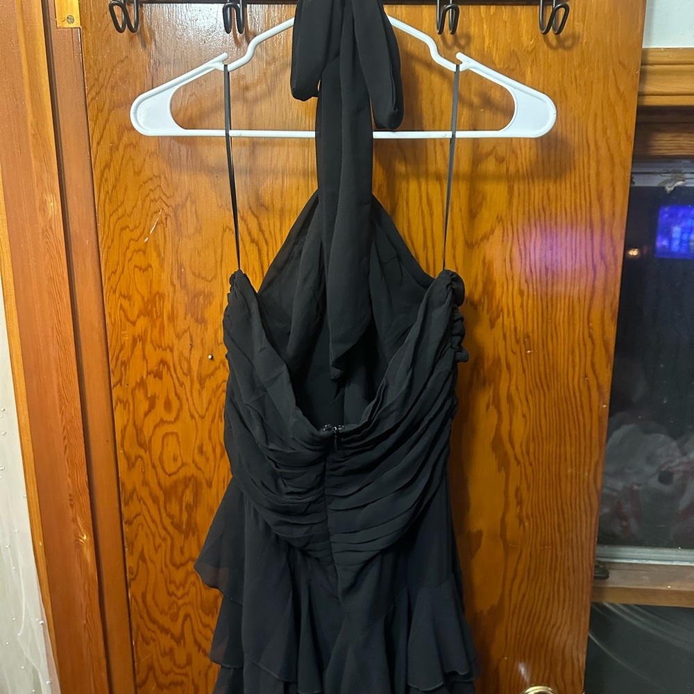 Fashion Nova Black Strapless Ruffle Dress - Picture 4 of 5
